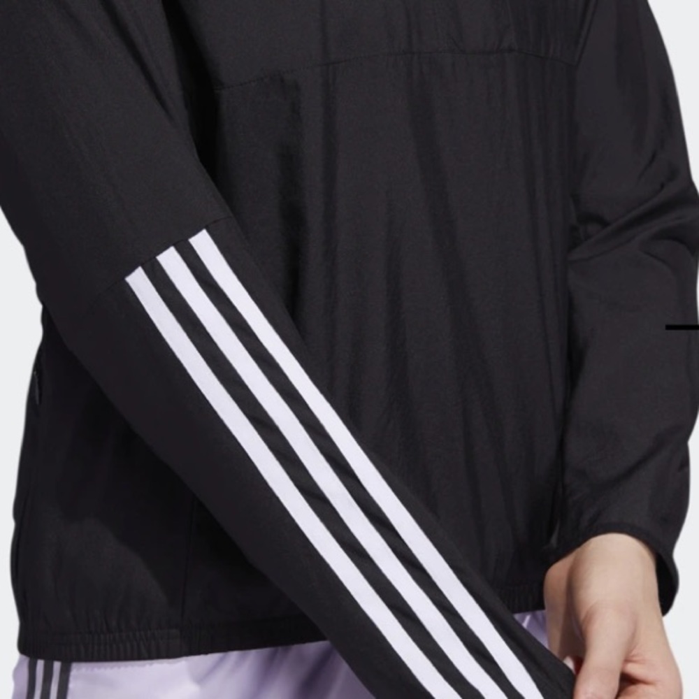 ADIDAS RUN IT 3-Stripes Anarak Jacket Top - Picture 7 of 8